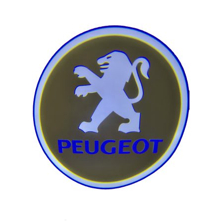 ال ای دی لوگو زیر درب ماشین (ولکام لایت) پژو LED logo Peugeot